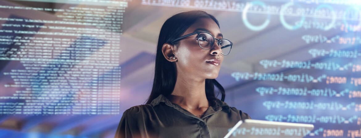 Girl Data Glasses