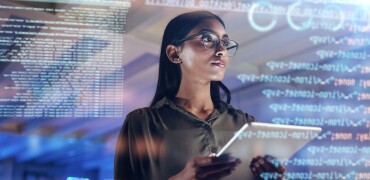 Girl Data Glasses