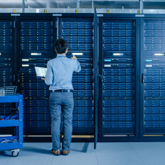 Man in Blue Data Center   Large