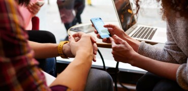 People Hands phone computer 1