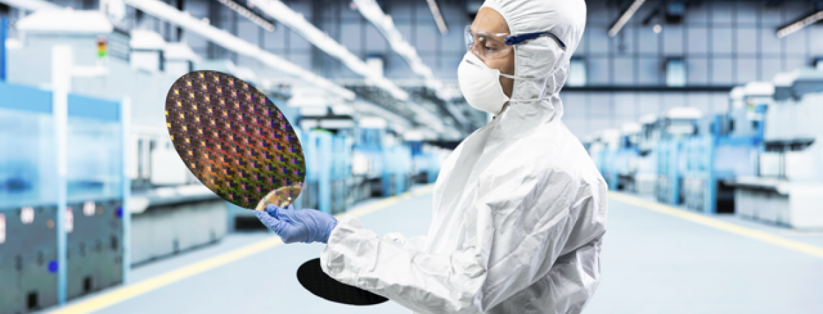 Semiconductor lasers image man holding Medium