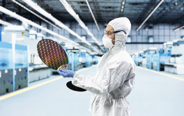 Semiconductor lasers image man holding Medium