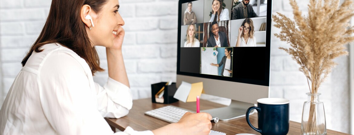 Woman Zoom Meeting