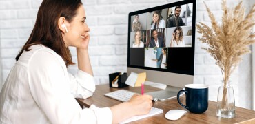 Woman Zoom Meeting